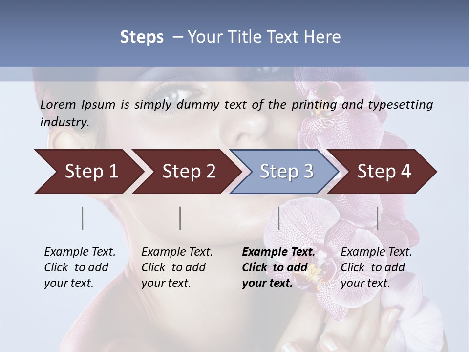 Holding Hand Freshness PowerPoint Template