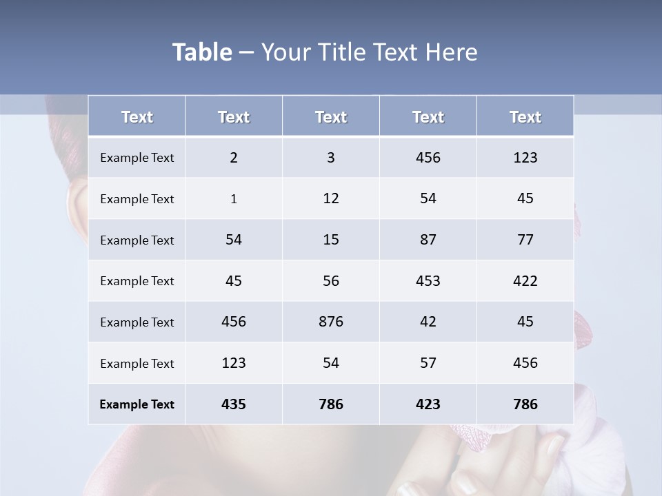Holding Hand Freshness PowerPoint Template