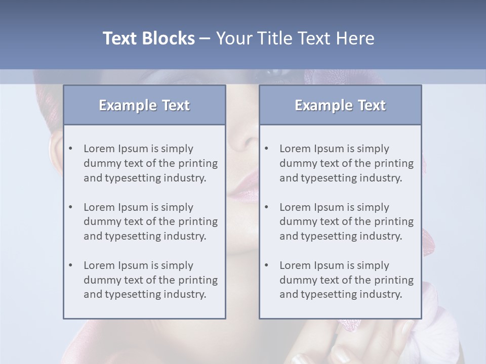 Holding Hand Freshness PowerPoint Template