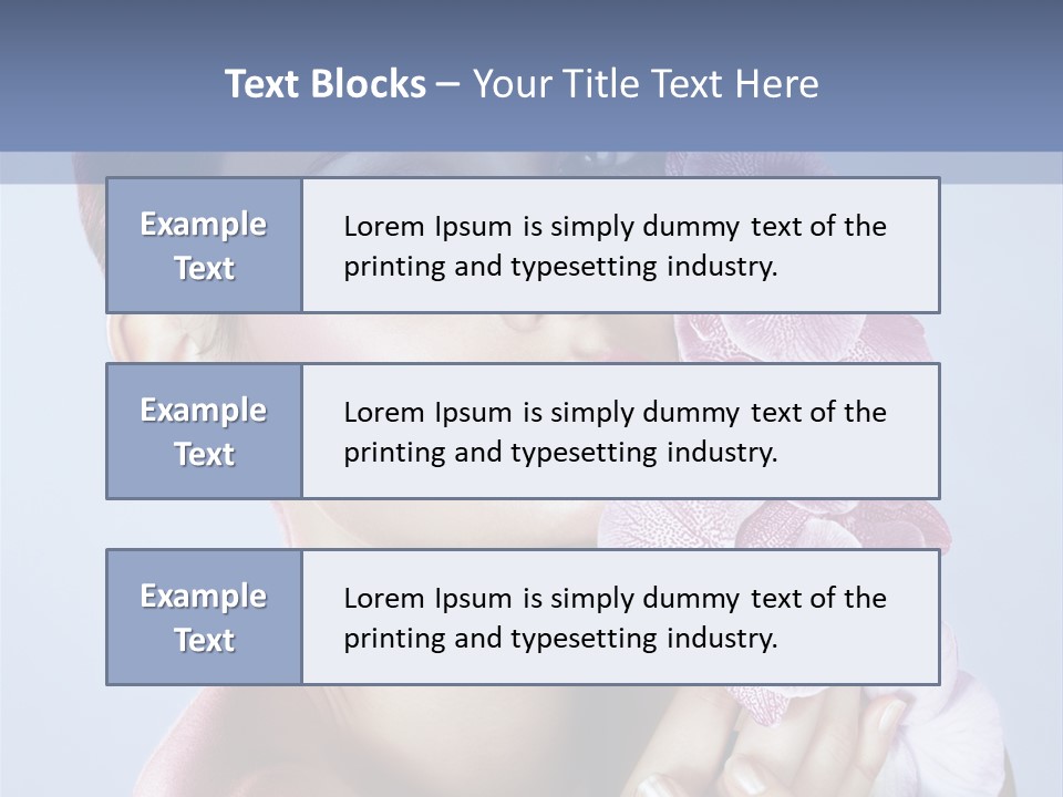 Holding Hand Freshness PowerPoint Template