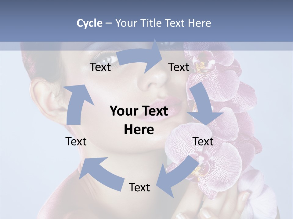 Holding Hand Freshness PowerPoint Template