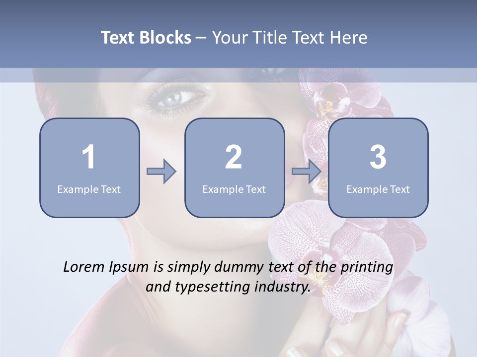 Holding Hand Freshness PowerPoint Template