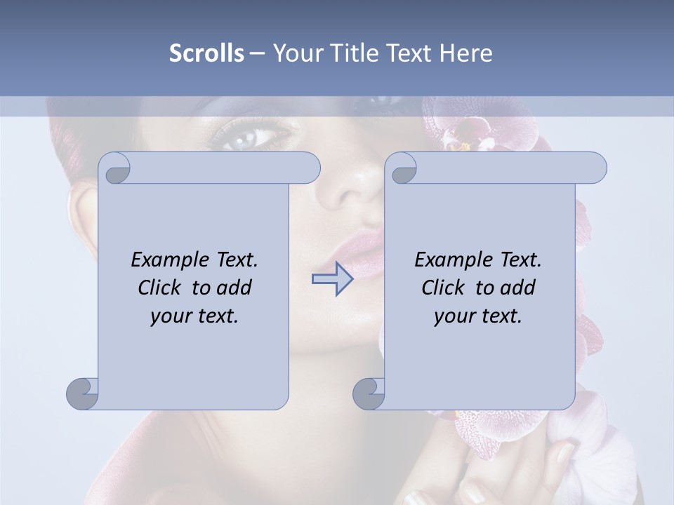 Holding Hand Freshness PowerPoint Template