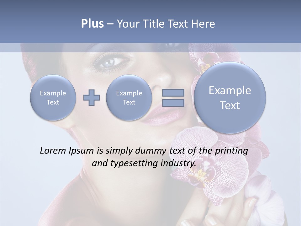 Holding Hand Freshness PowerPoint Template