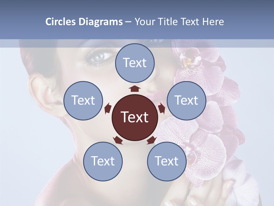 Holding Hand Freshness PowerPoint Template