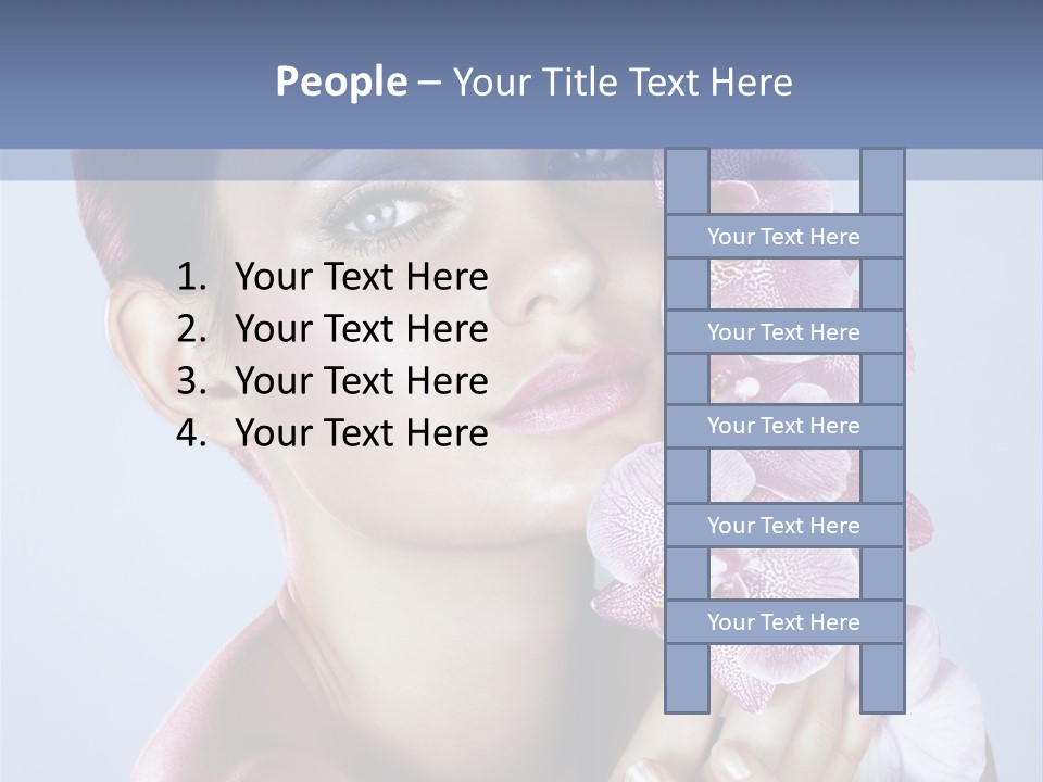 Holding Hand Freshness PowerPoint Template