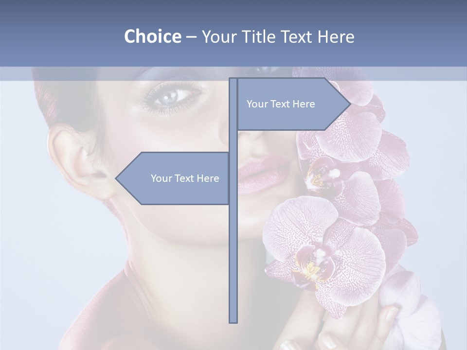 Holding Hand Freshness PowerPoint Template