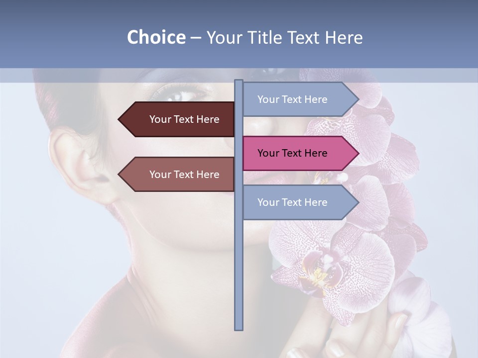 Holding Hand Freshness PowerPoint Template