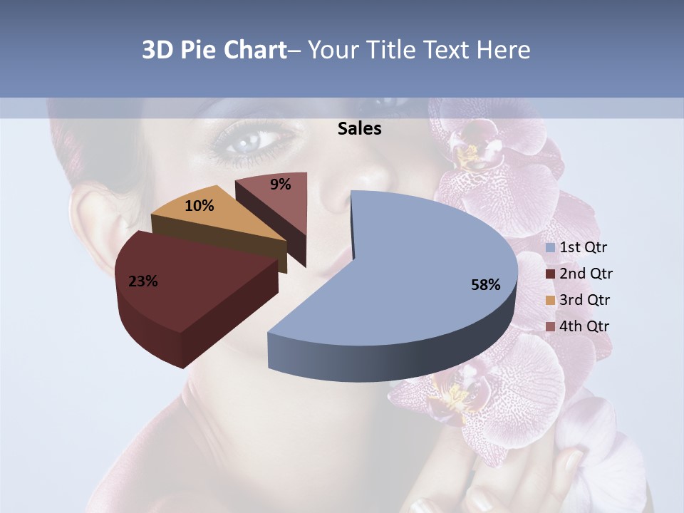 Holding Hand Freshness PowerPoint Template