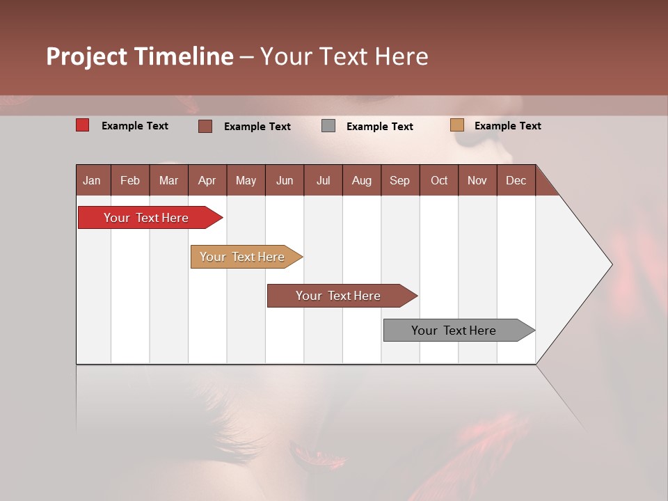 Hair Brunette Elegance PowerPoint Template