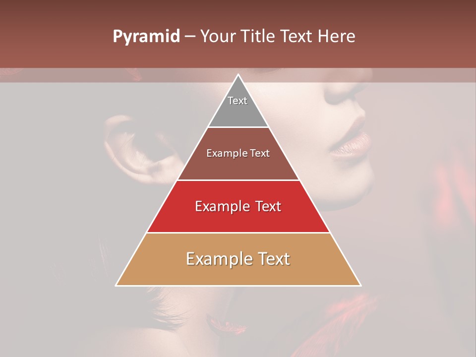 Hair Brunette Elegance PowerPoint Template