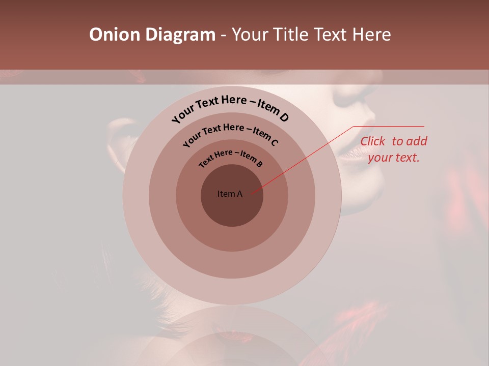 Hair Brunette Elegance PowerPoint Template