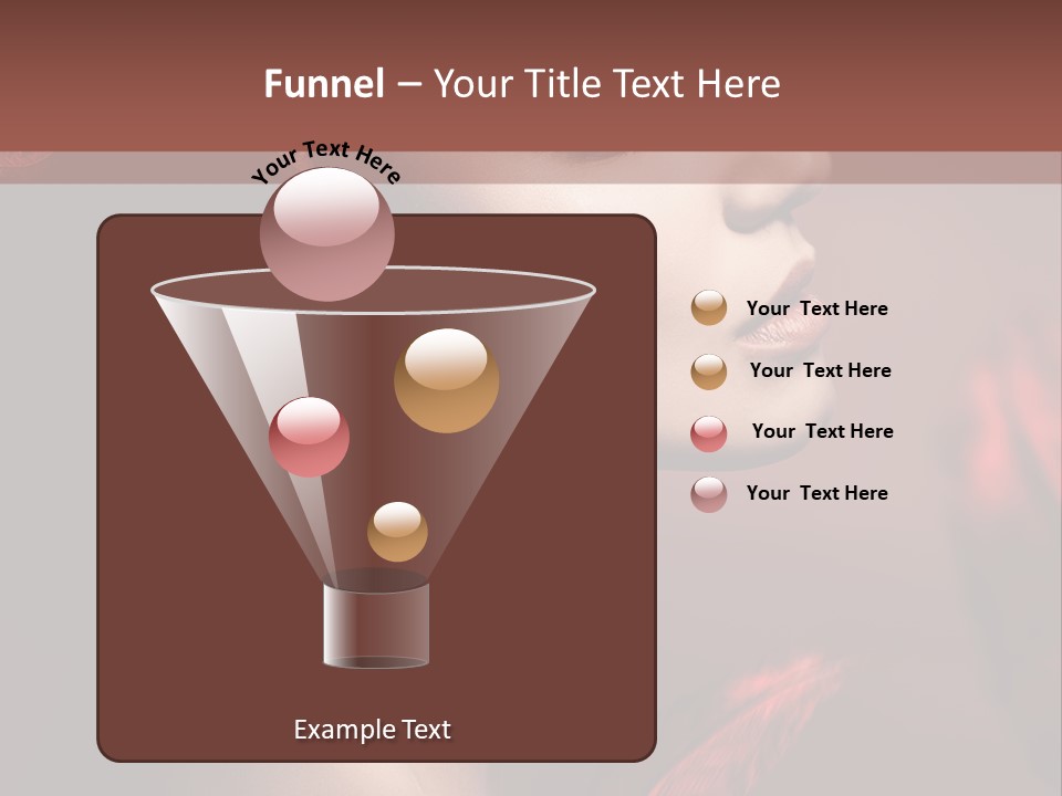 Hair Brunette Elegance PowerPoint Template