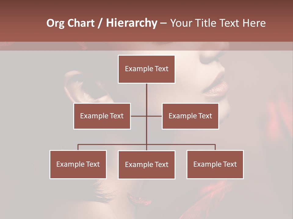 Hair Brunette Elegance PowerPoint Template