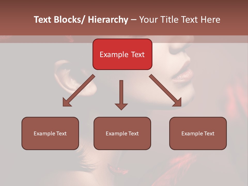 Hair Brunette Elegance PowerPoint Template