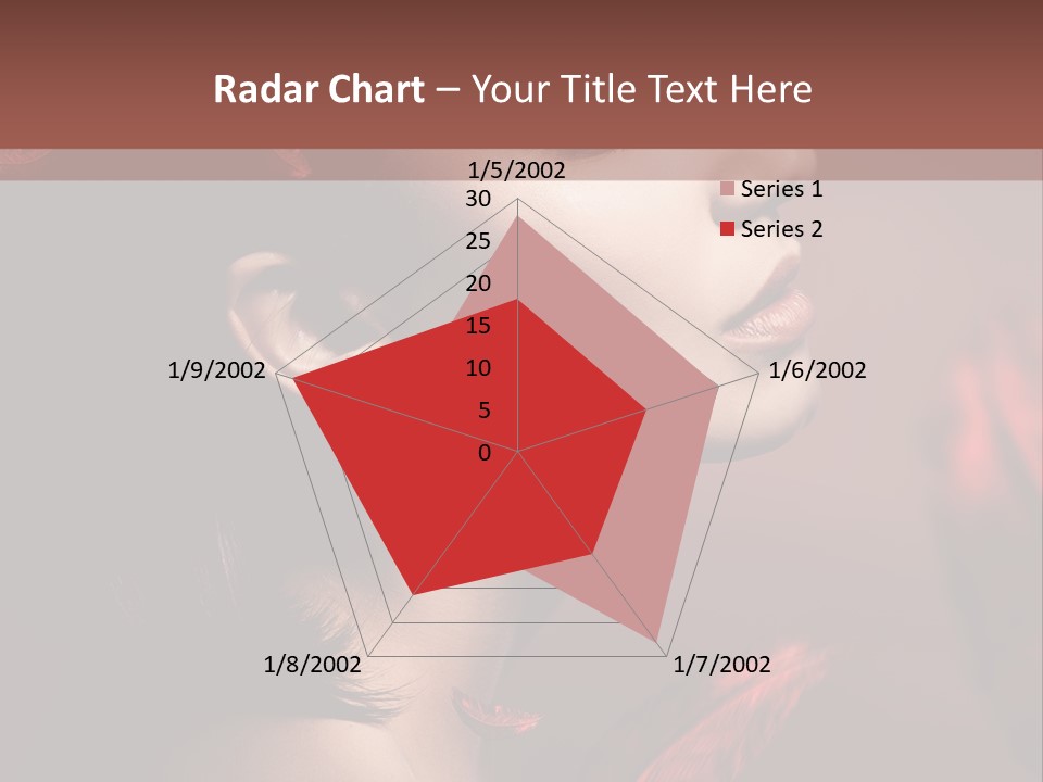 Hair Brunette Elegance PowerPoint Template