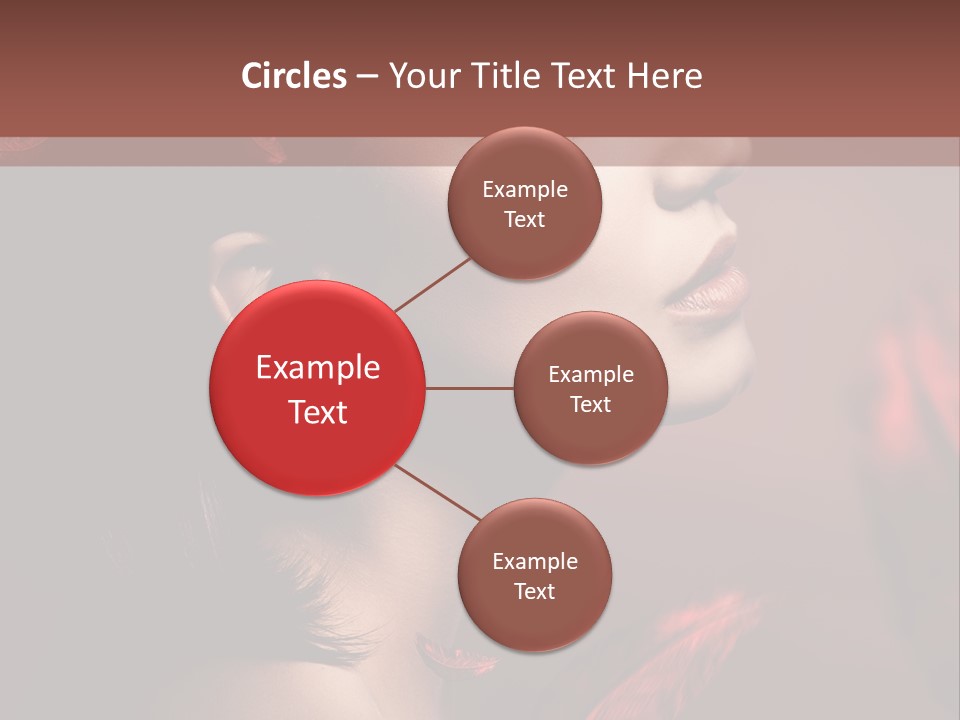 Hair Brunette Elegance PowerPoint Template