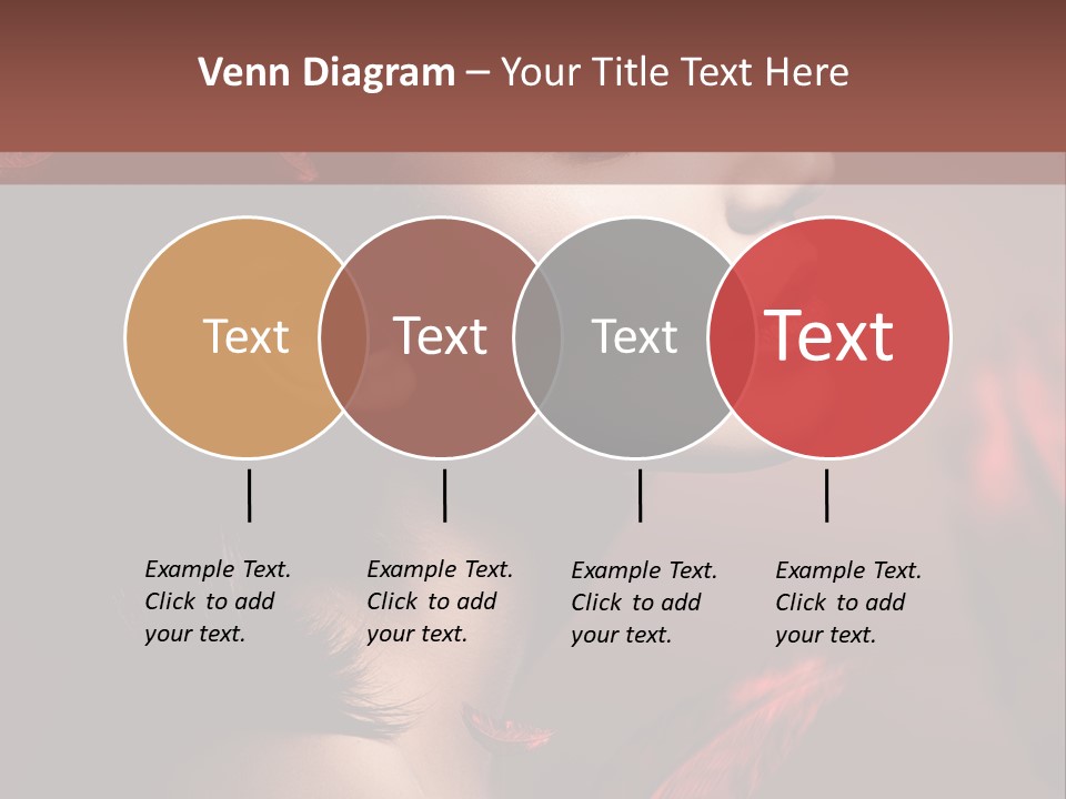 Hair Brunette Elegance PowerPoint Template