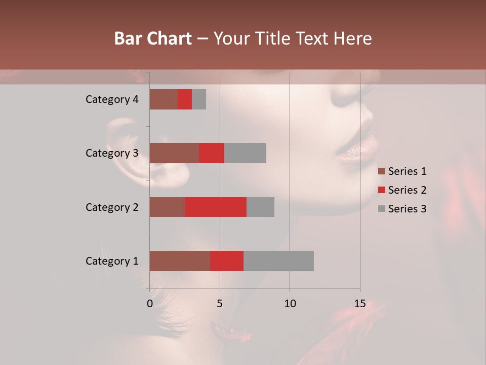 Hair Brunette Elegance PowerPoint Template