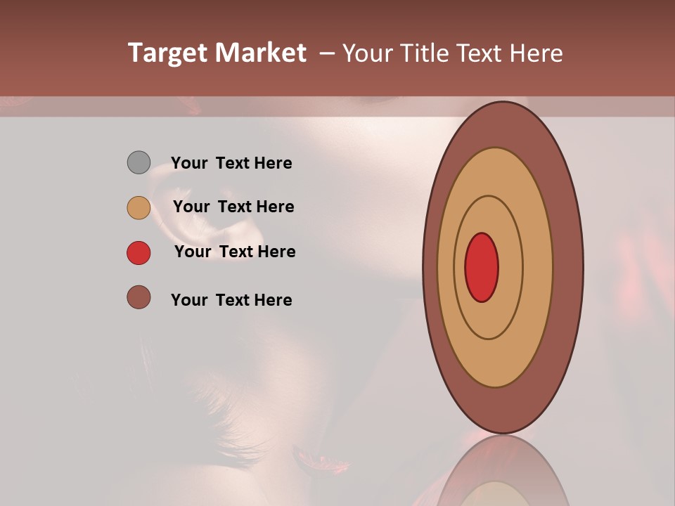 Hair Brunette Elegance PowerPoint Template