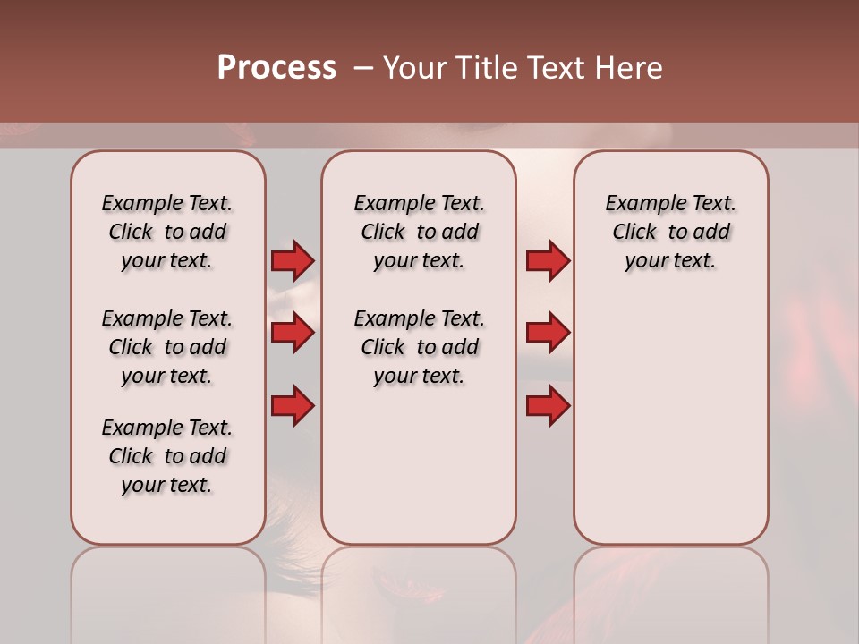 Hair Brunette Elegance PowerPoint Template