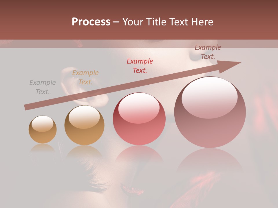 Hair Brunette Elegance PowerPoint Template