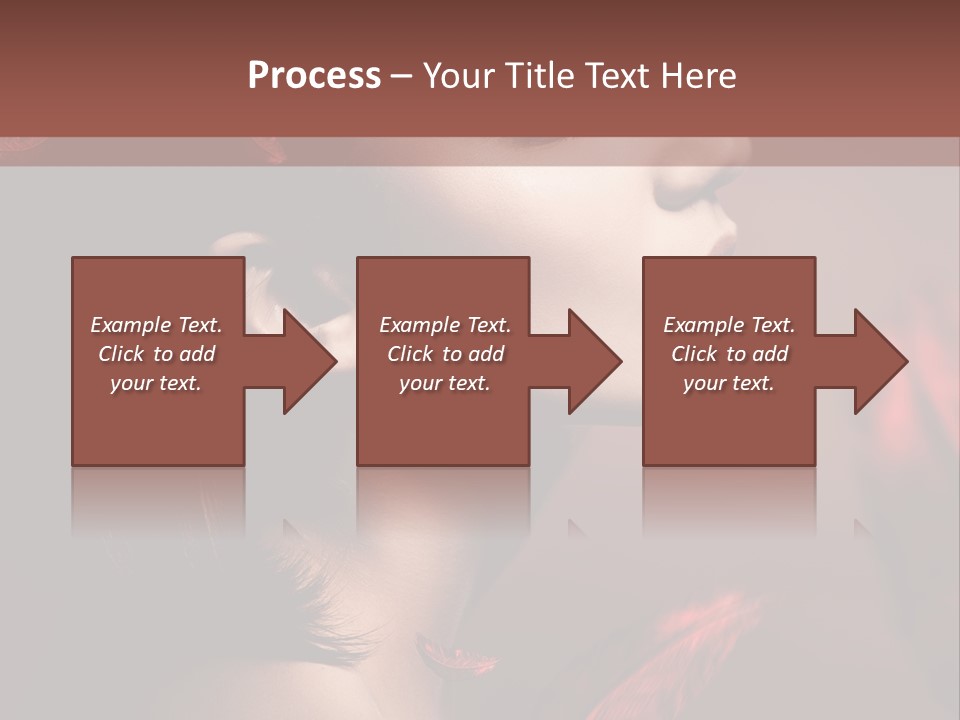 Hair Brunette Elegance PowerPoint Template