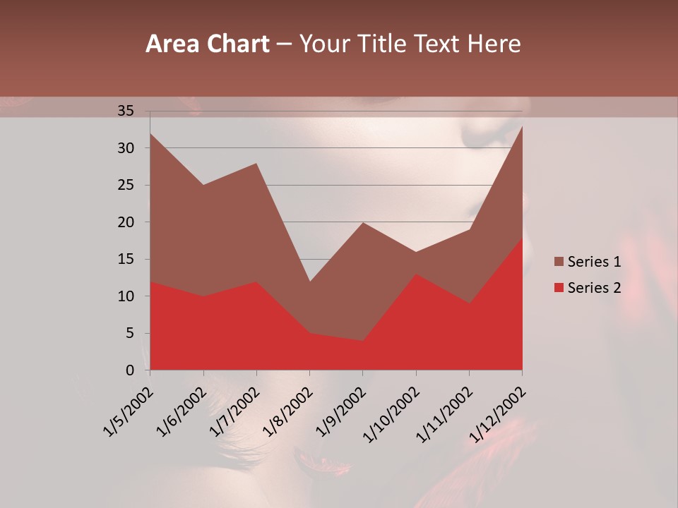 Hair Brunette Elegance PowerPoint Template