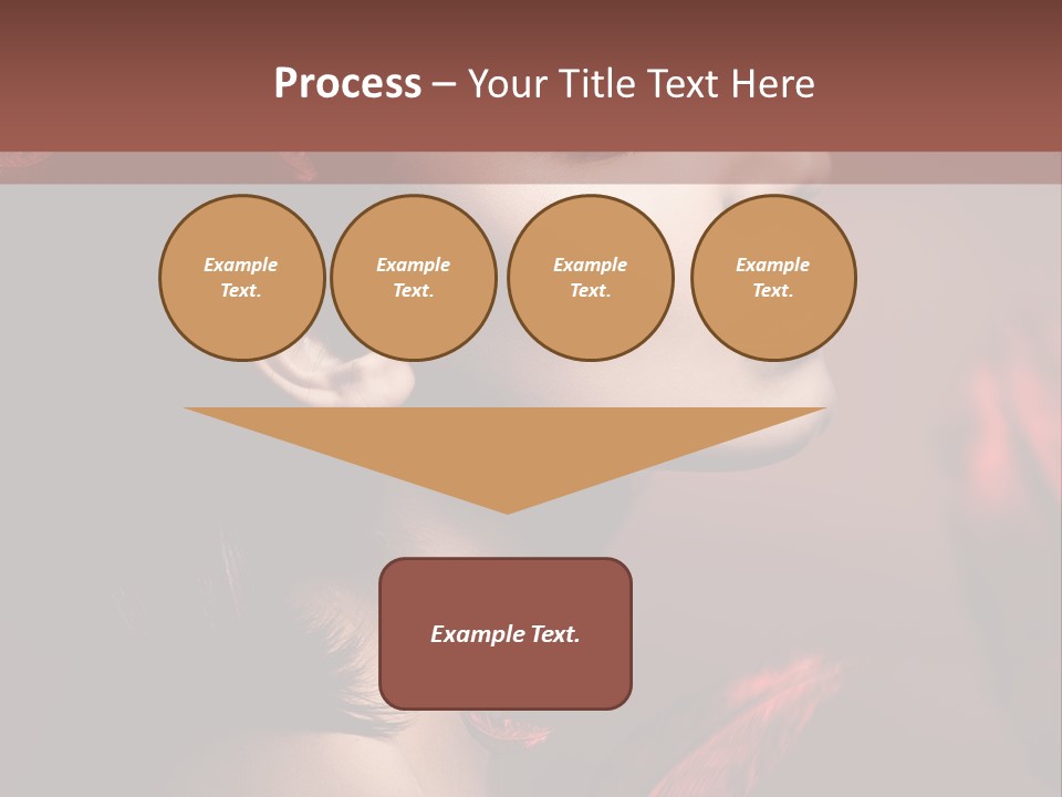 Hair Brunette Elegance PowerPoint Template