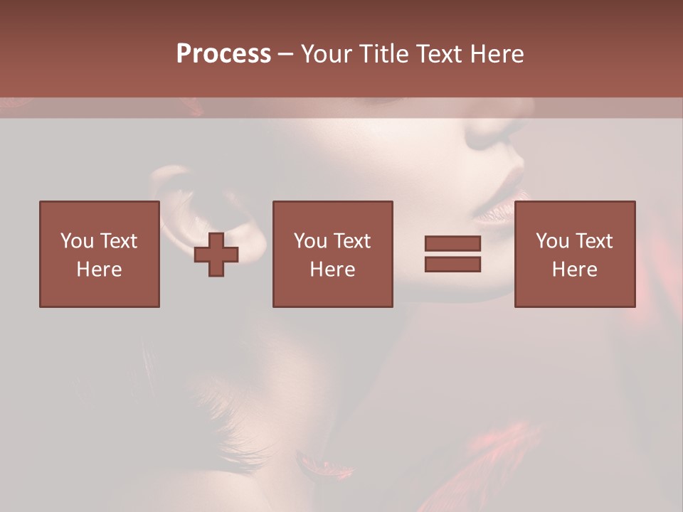 Hair Brunette Elegance PowerPoint Template