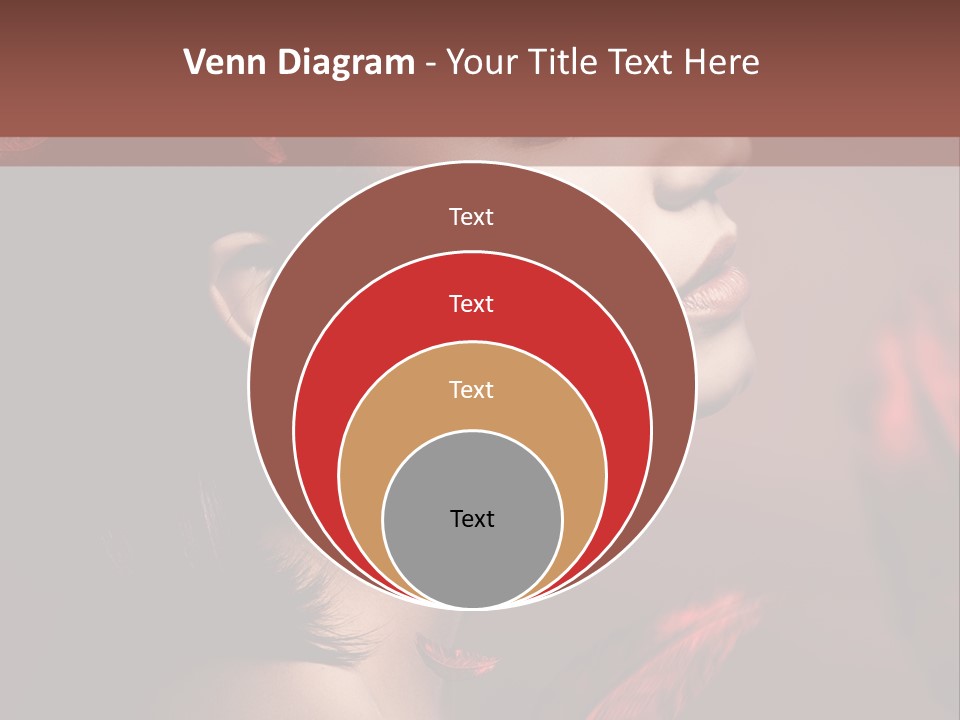 Hair Brunette Elegance PowerPoint Template