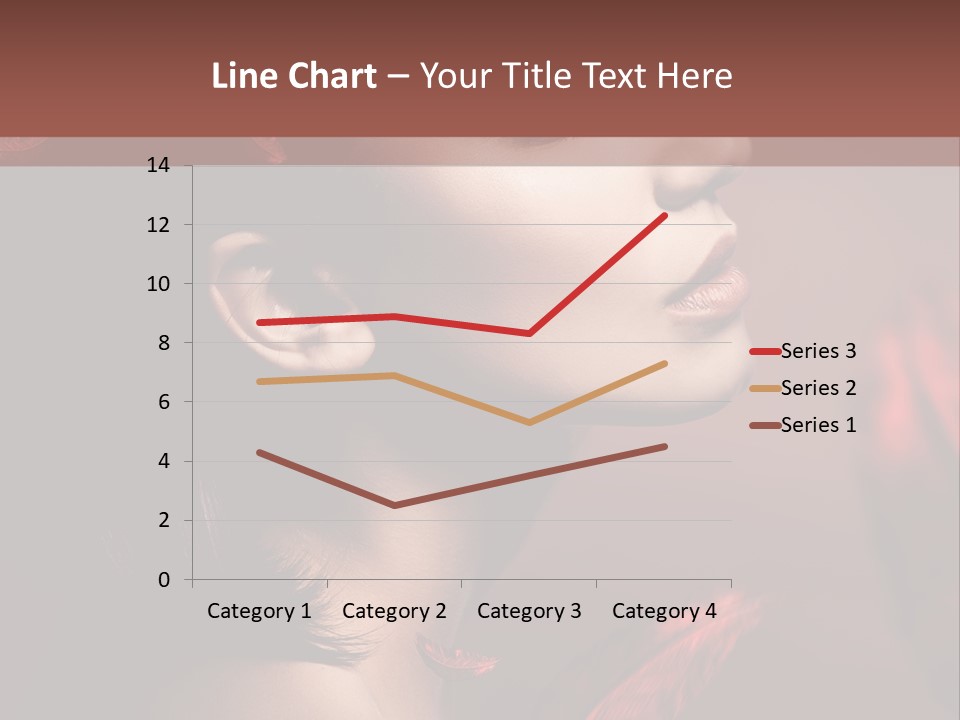 Hair Brunette Elegance PowerPoint Template