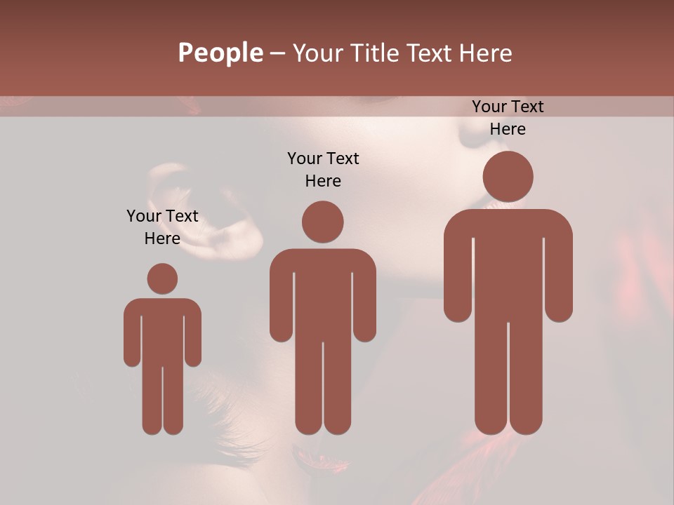 Hair Brunette Elegance PowerPoint Template