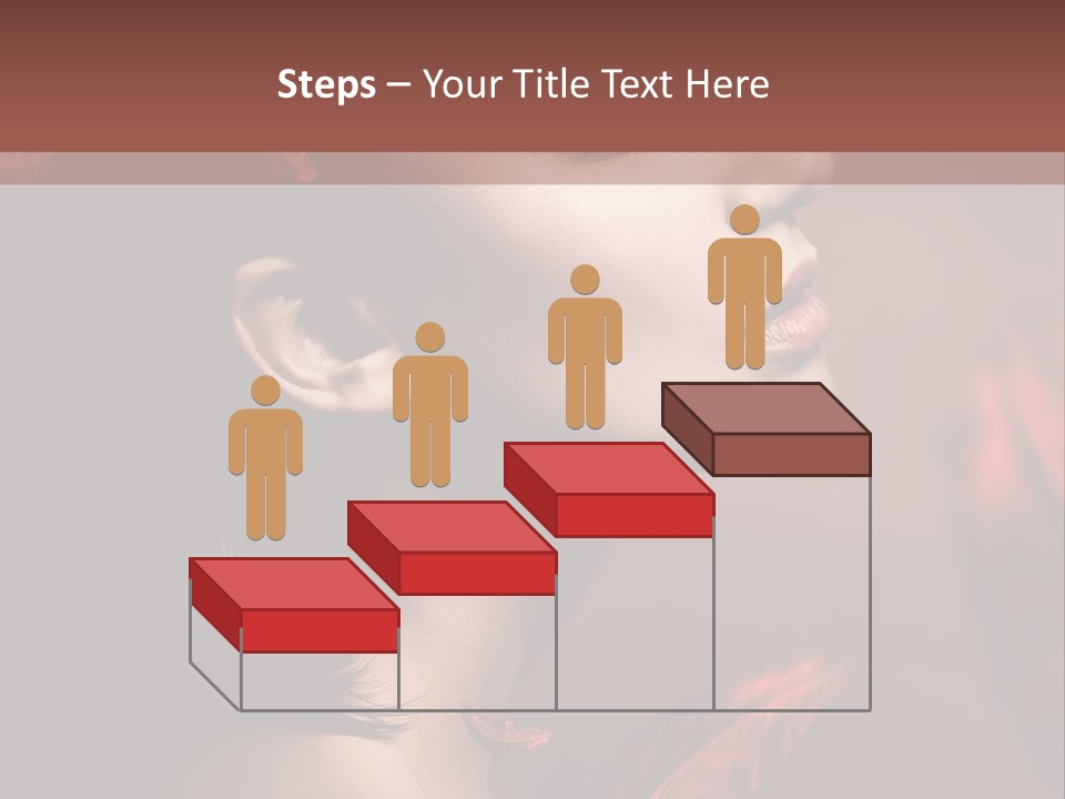 Hair Brunette Elegance PowerPoint Template