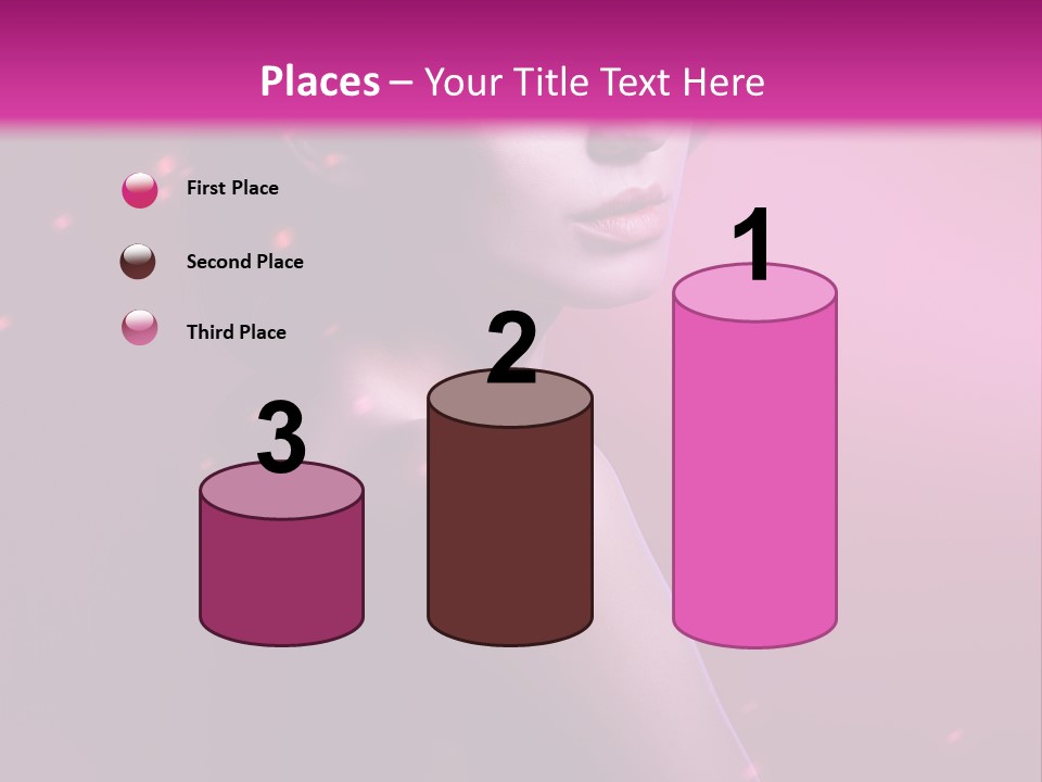 Lights Pink Blur PowerPoint Template