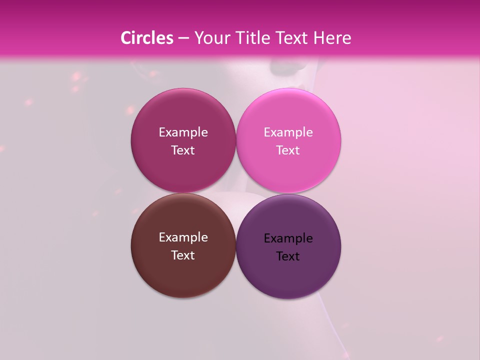 Lights Pink Blur PowerPoint Template