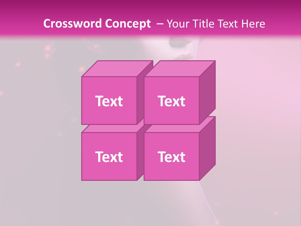 Lights Pink Blur PowerPoint Template