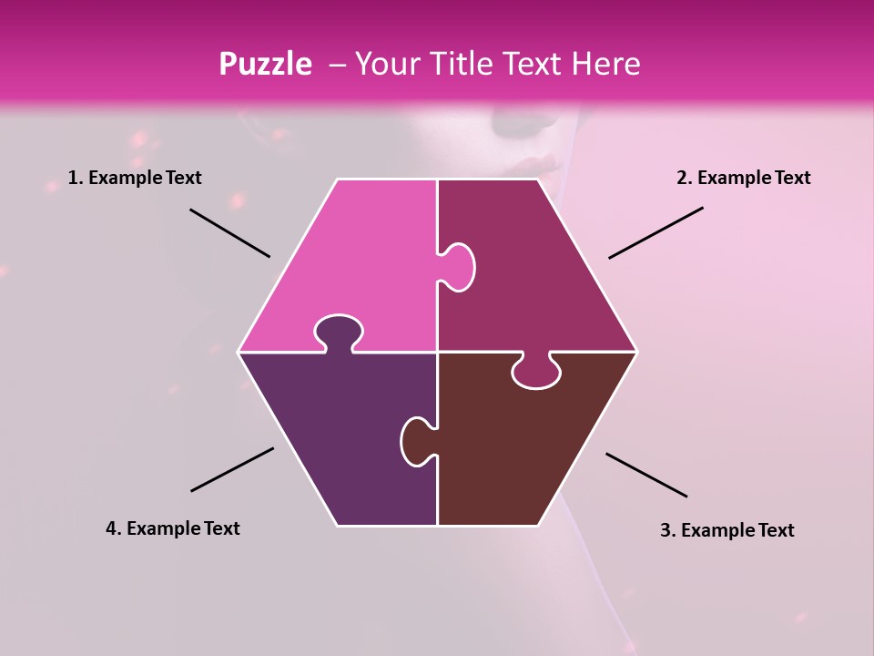 Lights Pink Blur PowerPoint Template