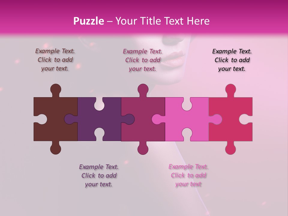 Lights Pink Blur PowerPoint Template