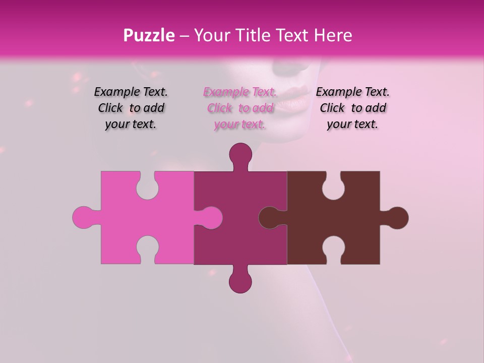 Lights Pink Blur PowerPoint Template