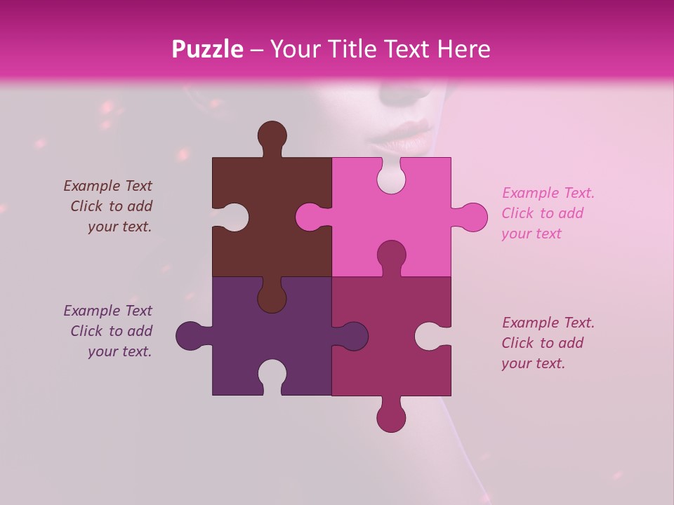 Lights Pink Blur PowerPoint Template