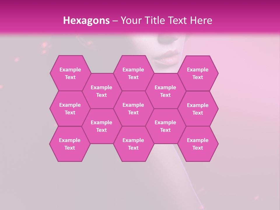 Lights Pink Blur PowerPoint Template