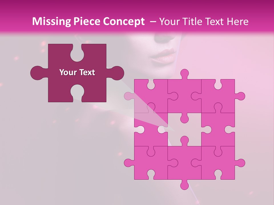 Lights Pink Blur PowerPoint Template