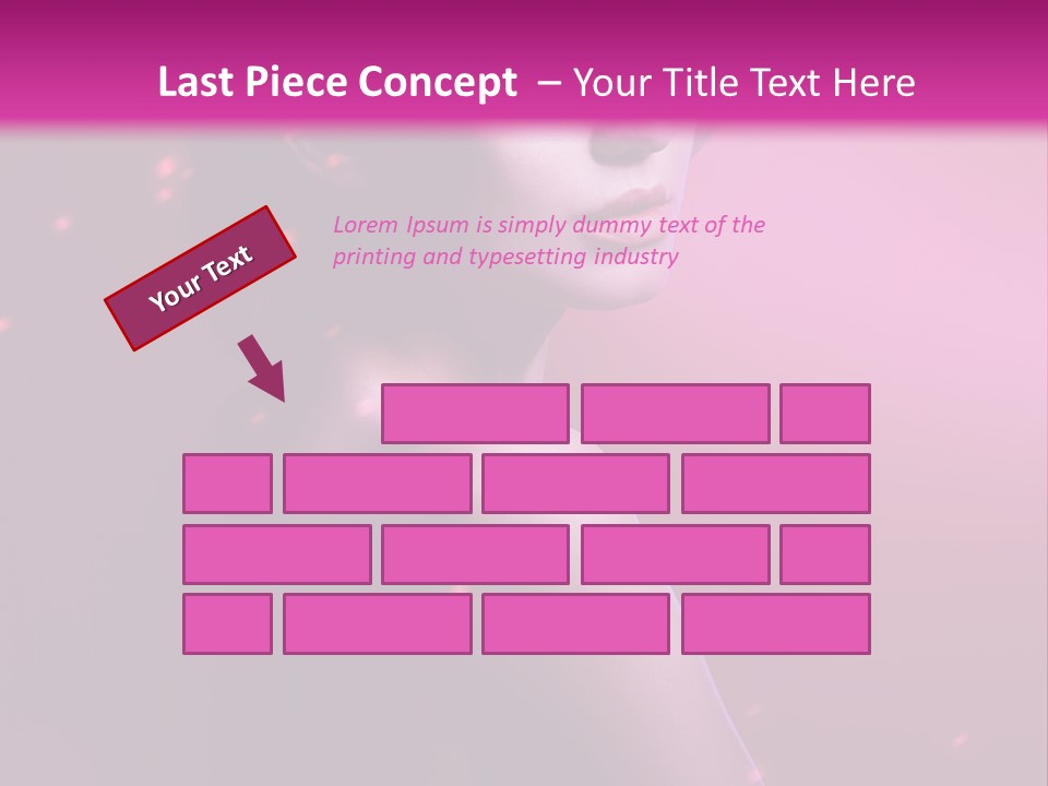 Lights Pink Blur PowerPoint Template