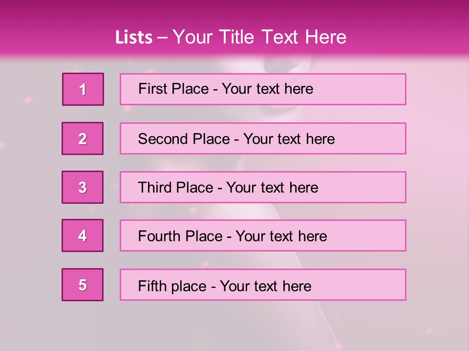 Lights Pink Blur PowerPoint Template