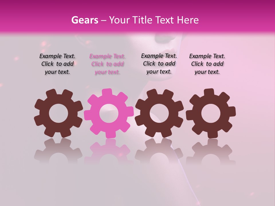 Lights Pink Blur PowerPoint Template