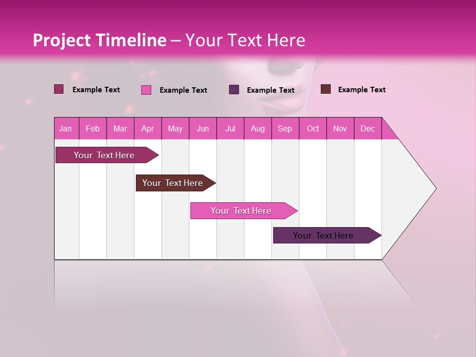 Lights Pink Blur PowerPoint Template