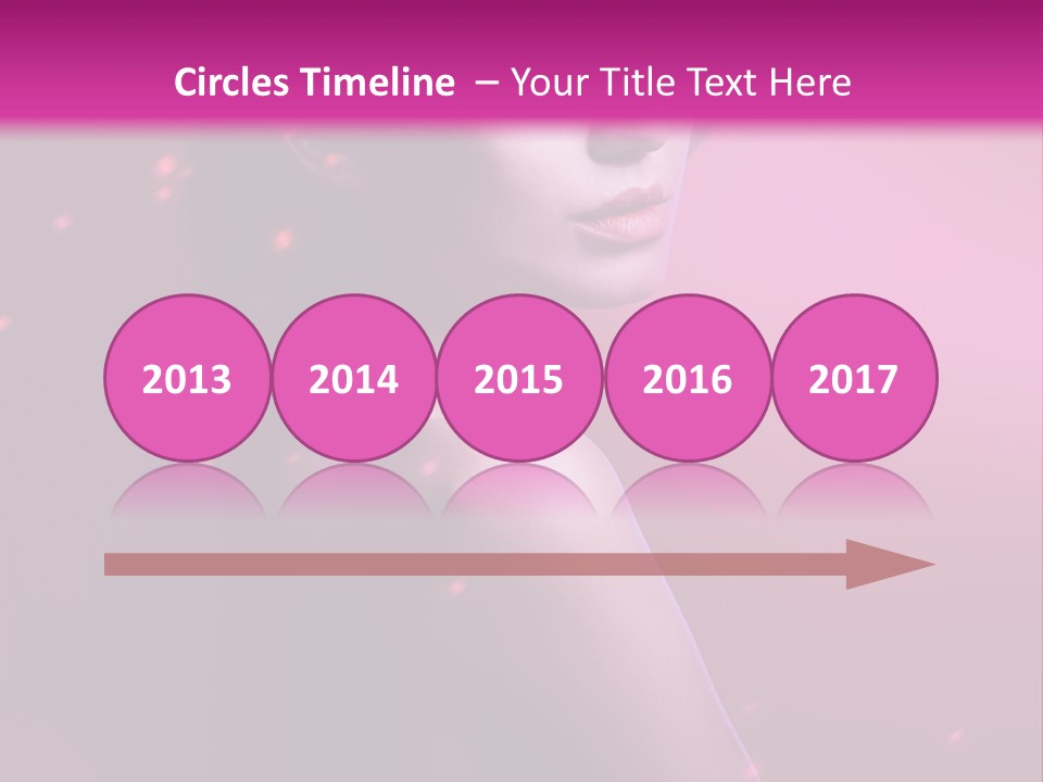 Lights Pink Blur PowerPoint Template