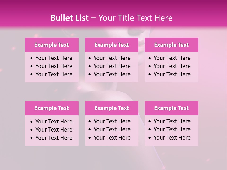 Lights Pink Blur PowerPoint Template