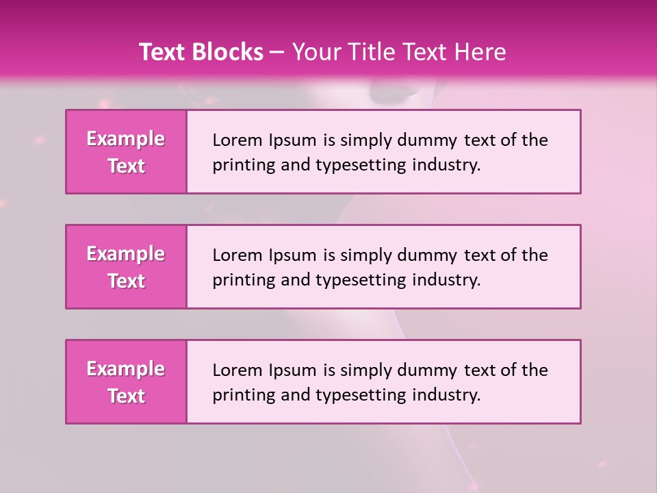 Lights Pink Blur PowerPoint Template